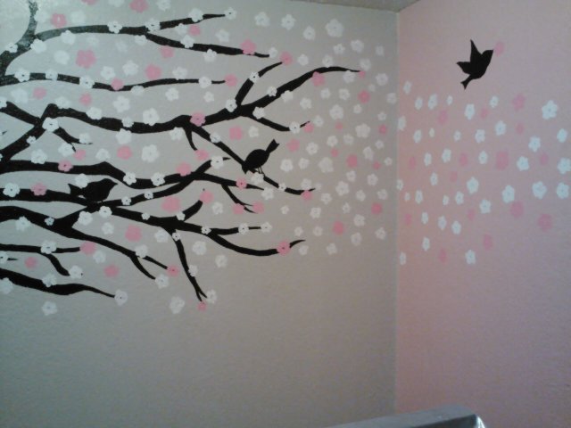 Trailing Cherry Blossom Tree Wall 2